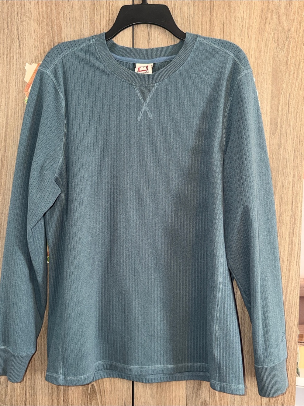Avalanche Men's Crewneck Thermal Sweater - Teal Blue